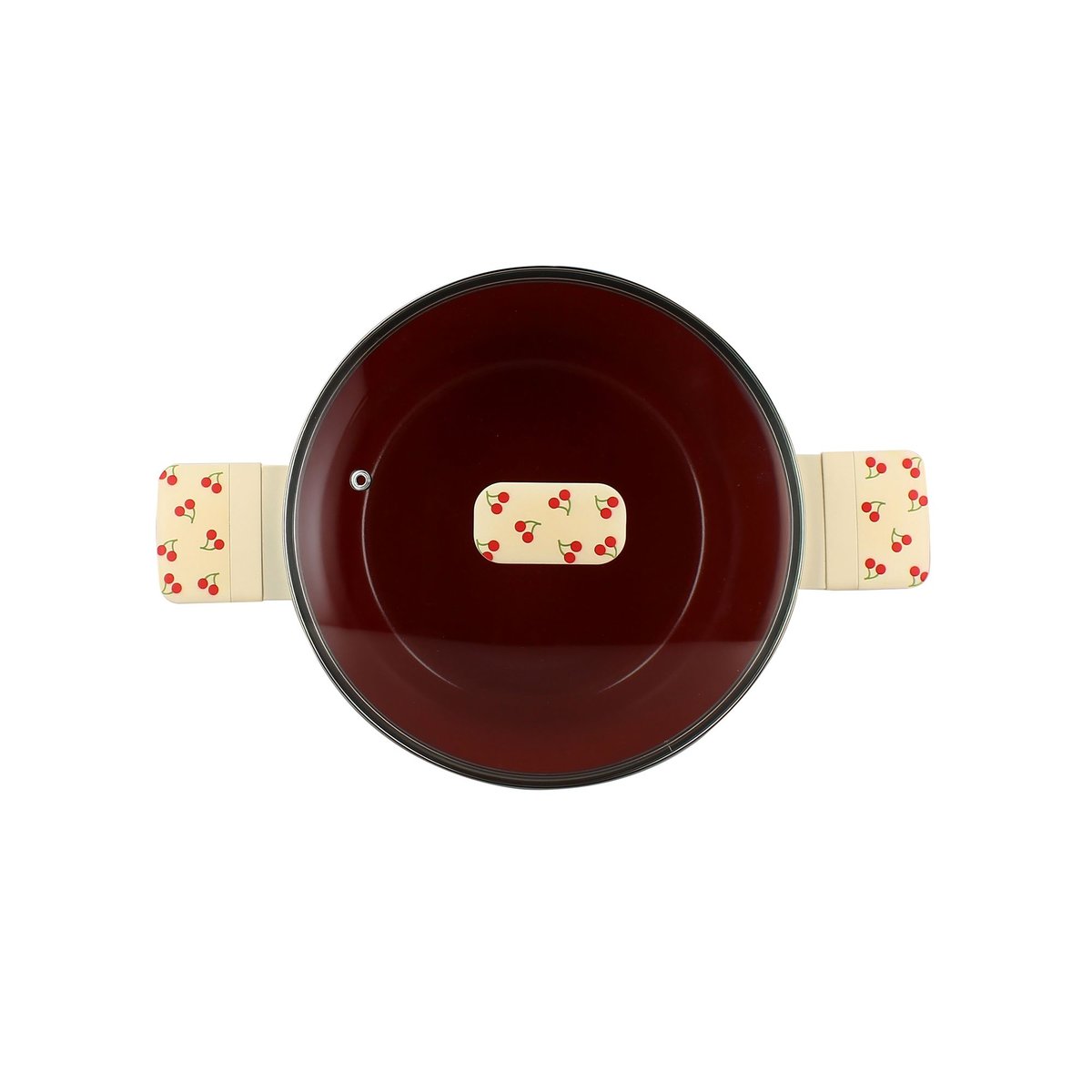 Faitout 24cm en aluminium, CERISE beige-rouge, MENASTYL
