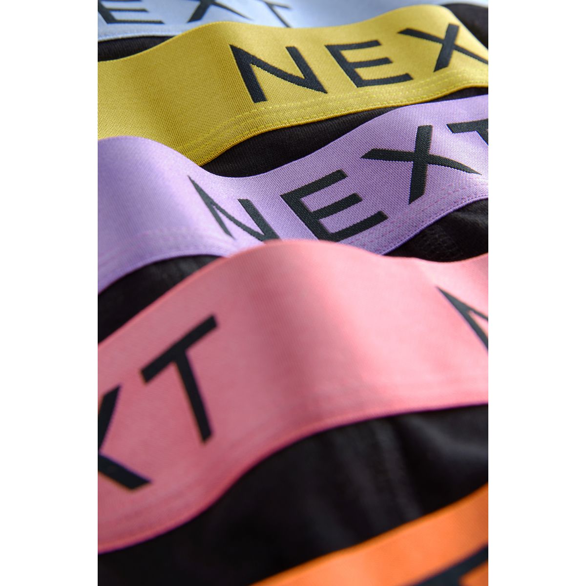 Boxer taille basse en mélange de coton ceintures de couleur noire brillante, NEXT