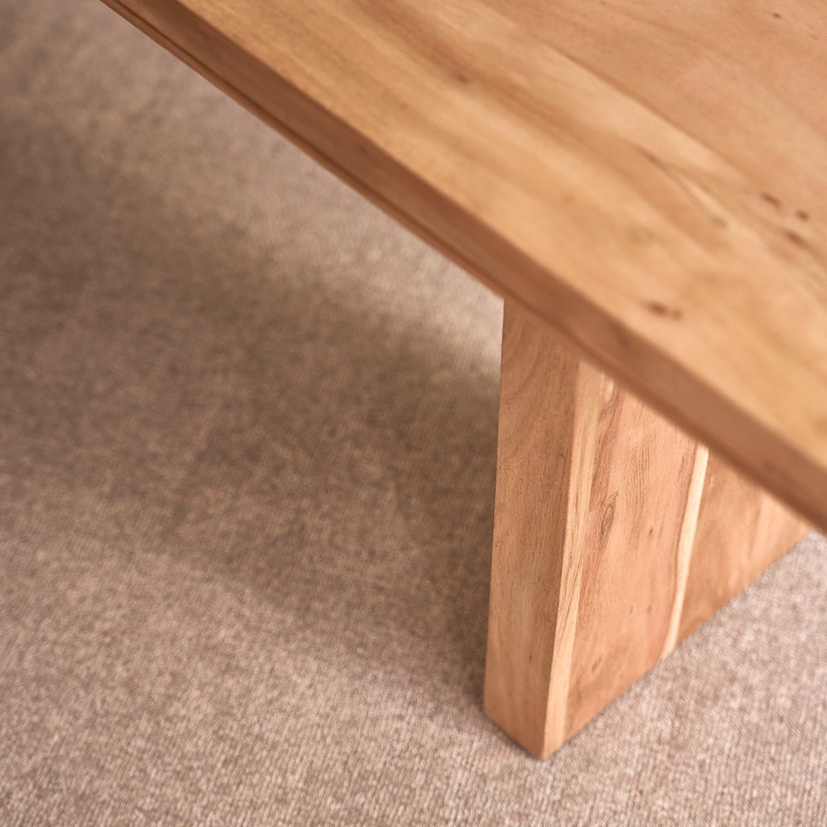 Banc en acacia massif CALI couleur unique, BERAH GETAH