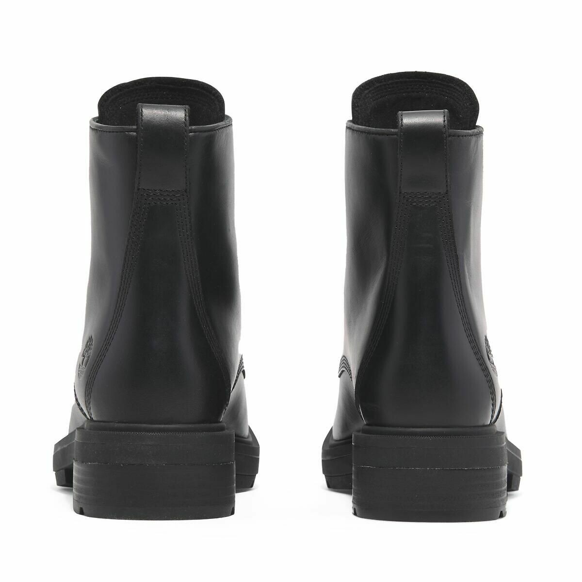 Brimfield Mid Lace Up Ankle Boots in Leather black, TIMBERLAND