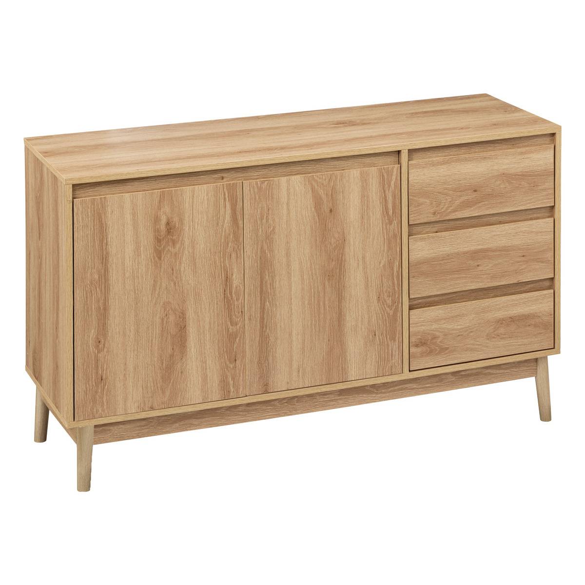 Buffet placard 3 tiroirs ABANA beige, 5FIVE SIMPLY SMART