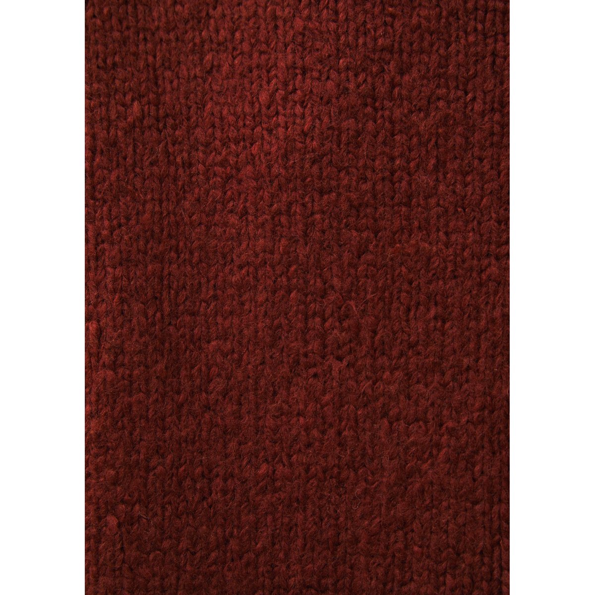 Pull en maille bouclette col montant orange, HUMILITY