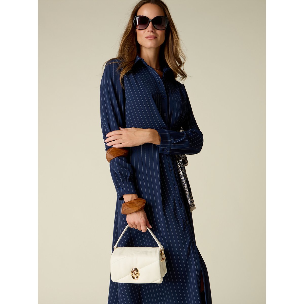 Mini sac matelassé blanc, OLTRE