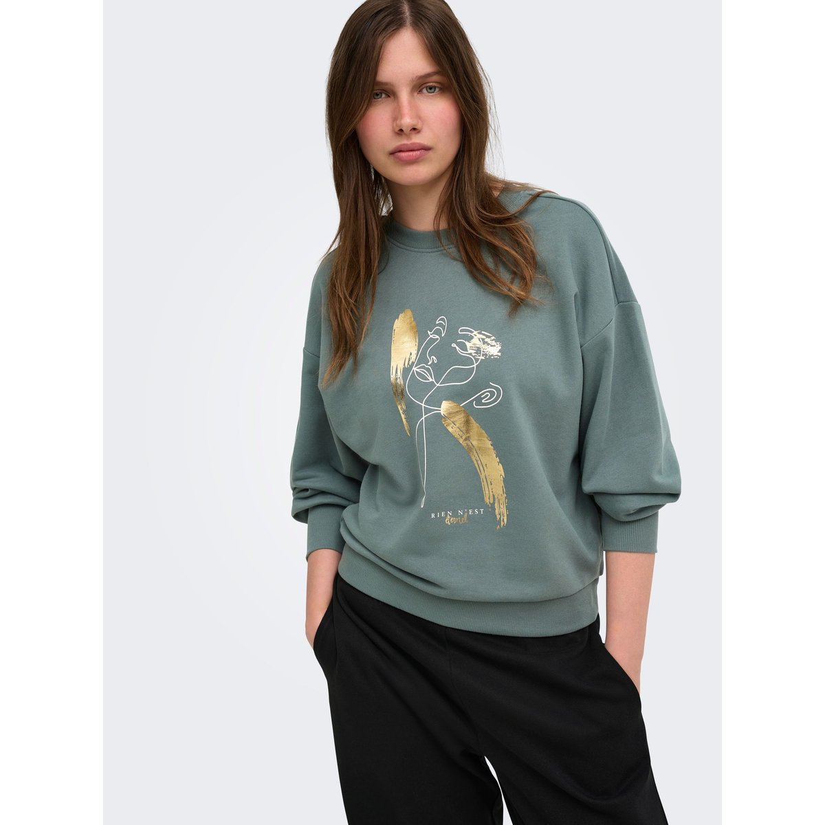 Sweat-Shirt balsam green, ONLY