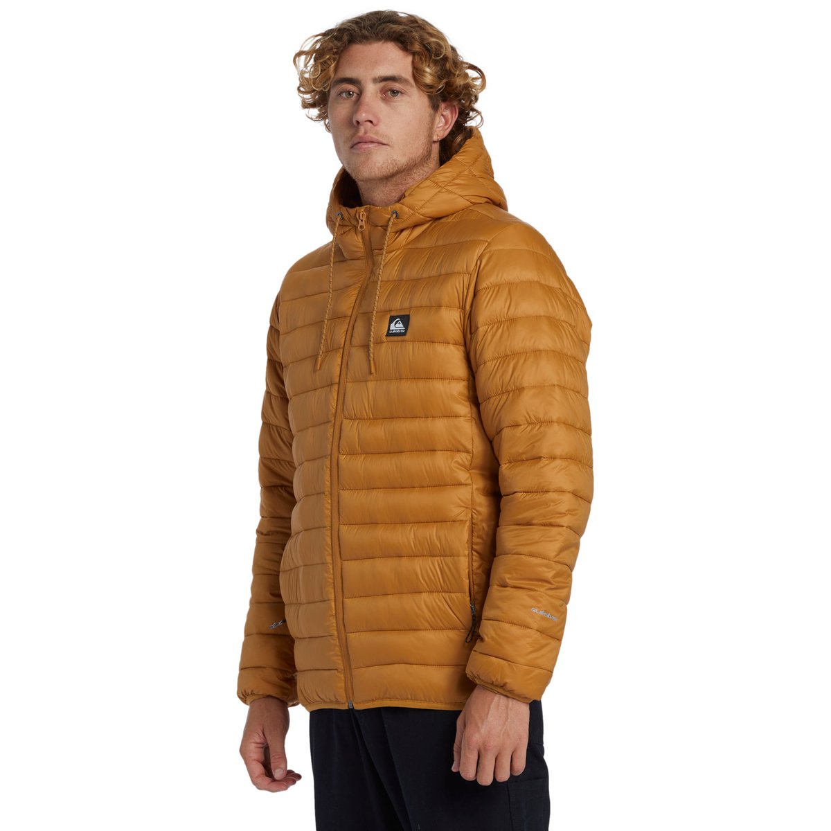 Doudoune à capuche marron bone brown, QUIKSILVER