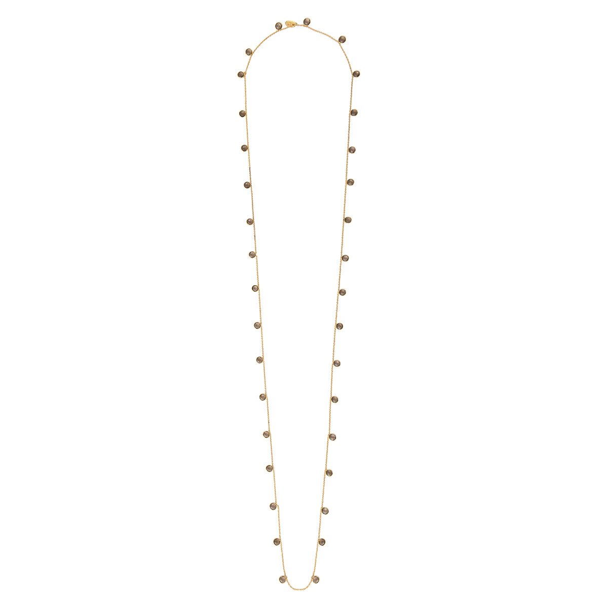 Collier sautoir moorea quartz fume brun, CAROLINE NAJMAN