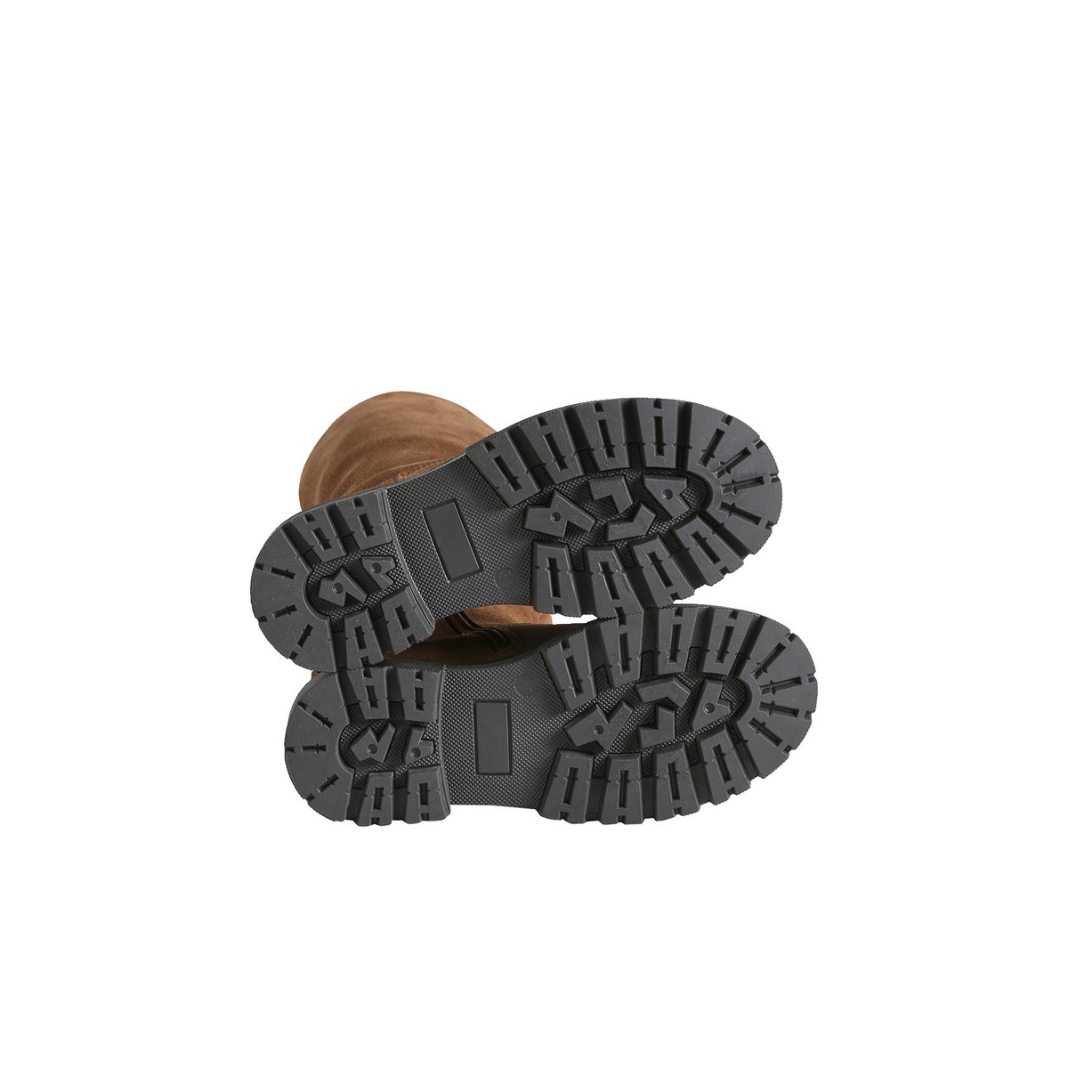Boots en cuir zippées marron, VERTBAUDET