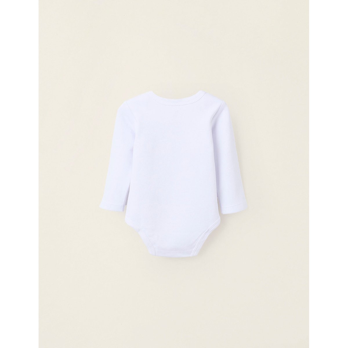 Pack 4 Bodies Unis peigné en Coton blanc, ZIPPY