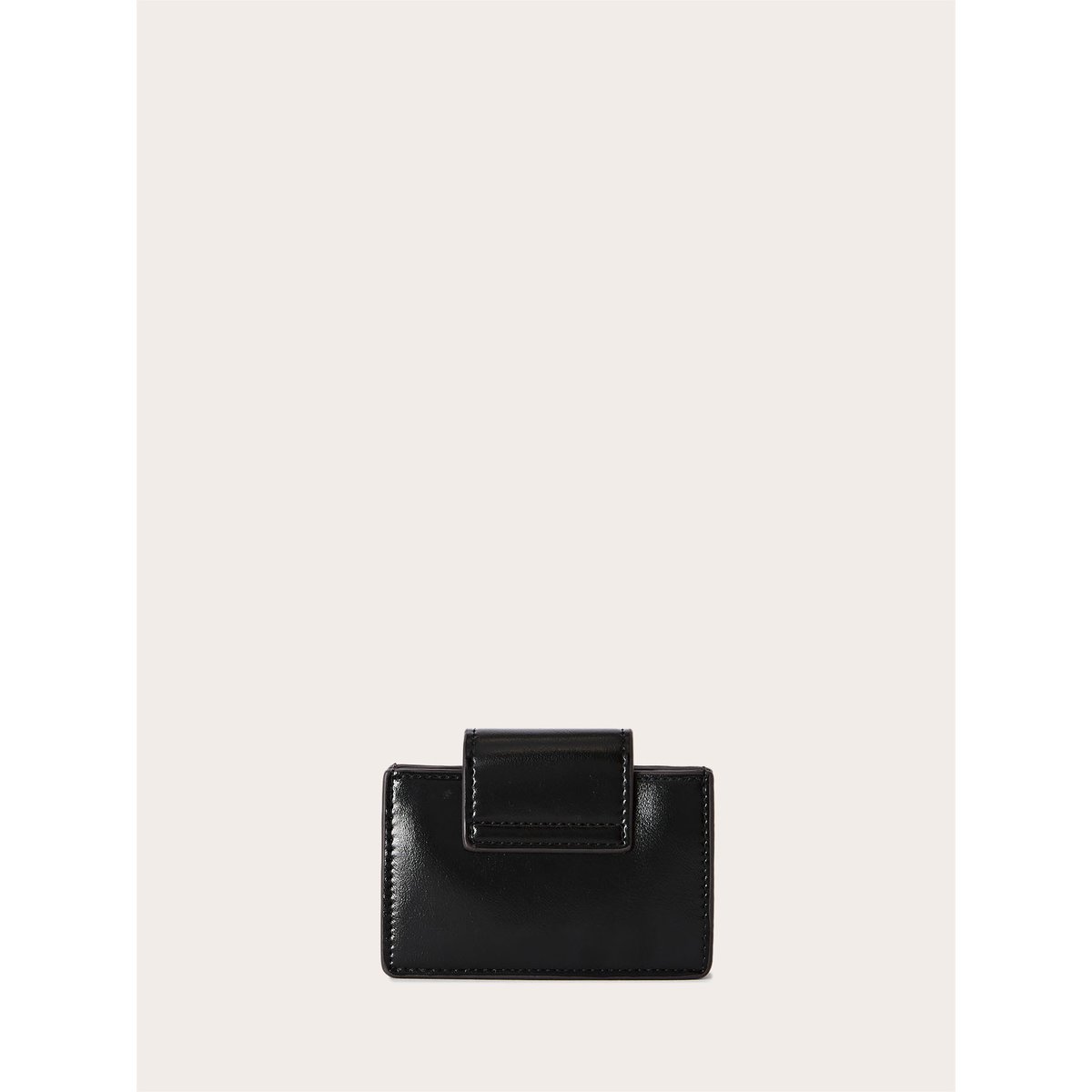 Porte-cartes en tissu enduit brillant rouge, MOTIVI