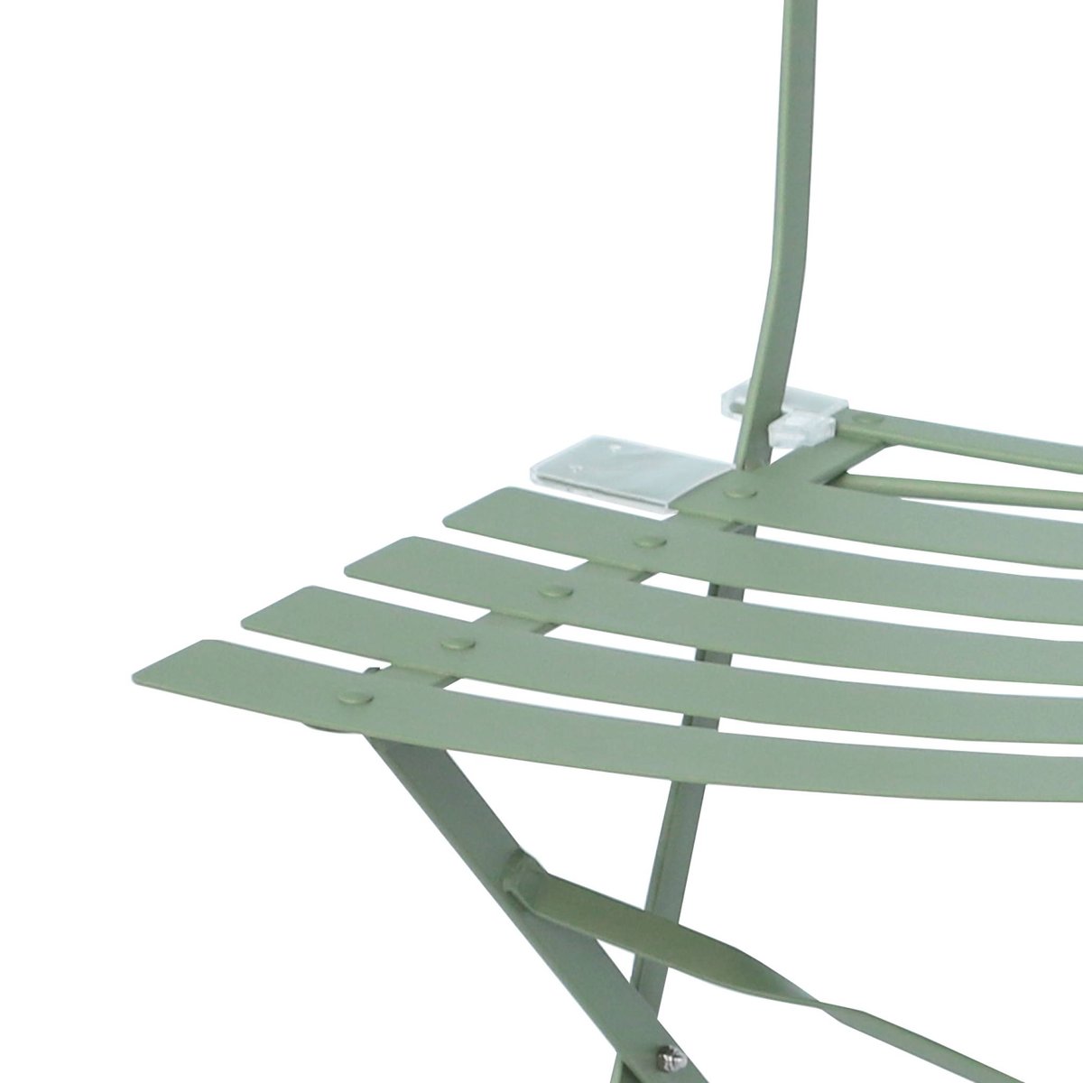 Chaise de jardin pliante métal (lot de 2) CHAISES EMILIA vert de gris, SWEEEK
