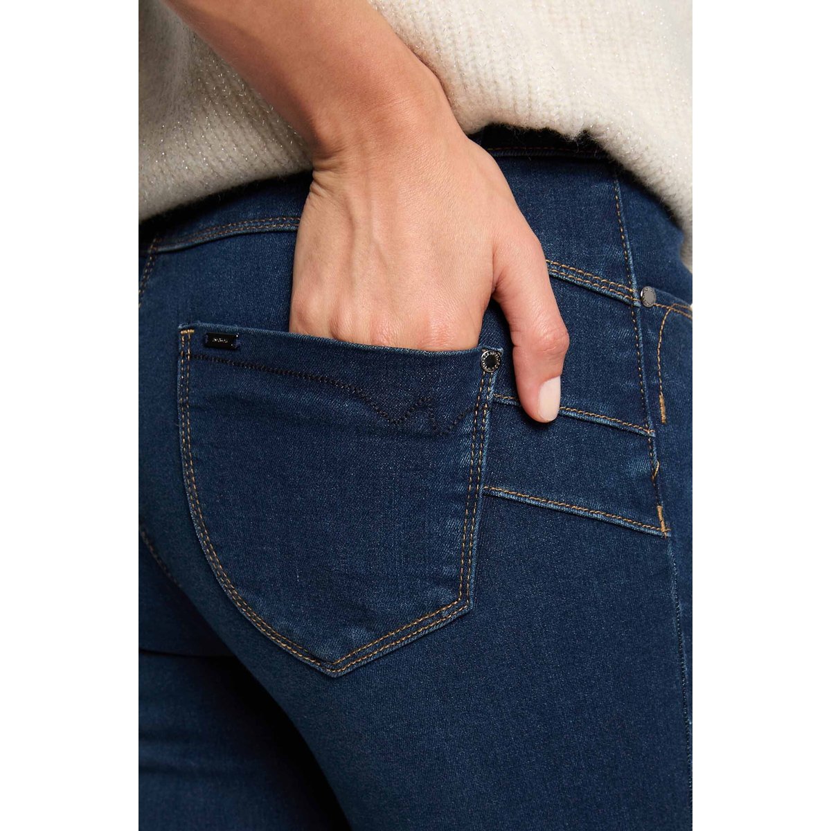 Jeans slim taille standard jean brut, MORGAN