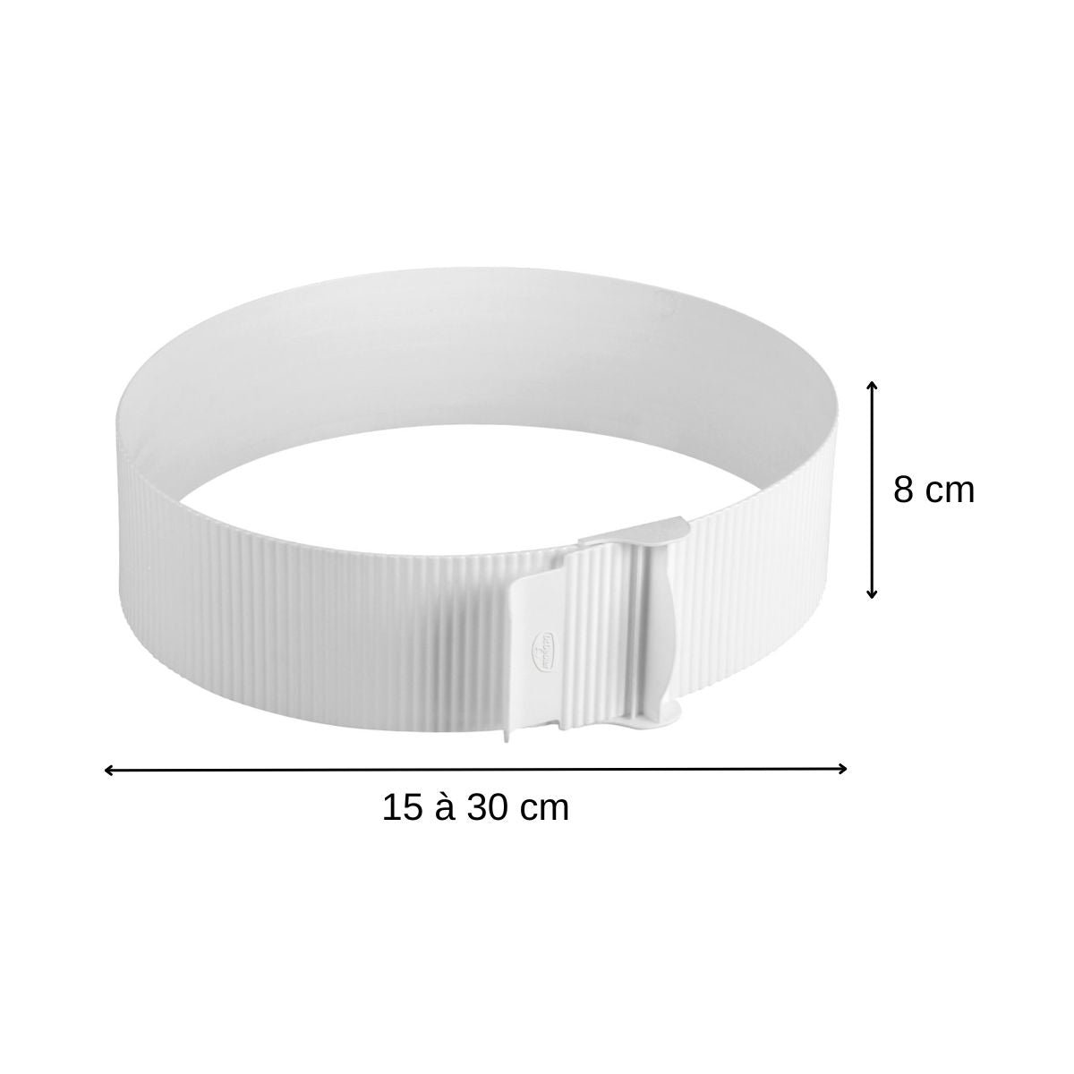 Cercle de pâtisserie réglable BAKER EDITION blanc, DR OETKER