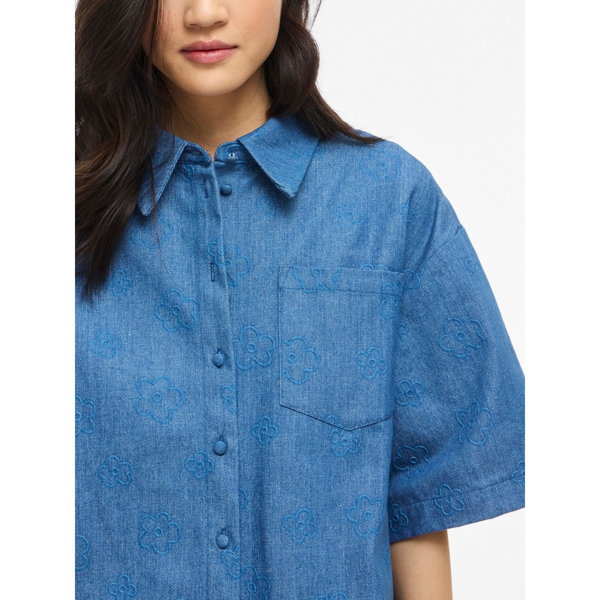 Robe En Jean medium blue denim, VILA