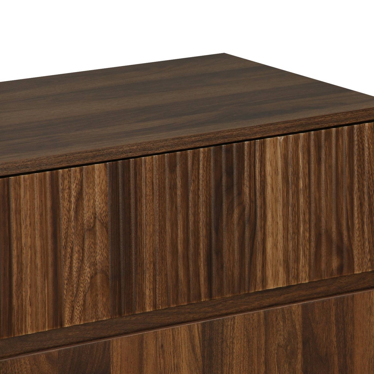 Commode décor bois 3 tiroirs LINEAR bois foncé, SWEEEK