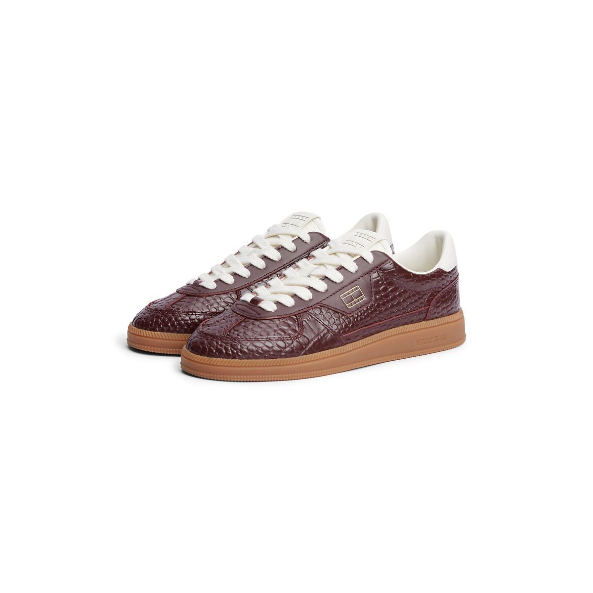 Scarpe da ginnastica in pelle, THE GREENWICH EDGE PREMIUM bordeaux , TOMMY JEANS
