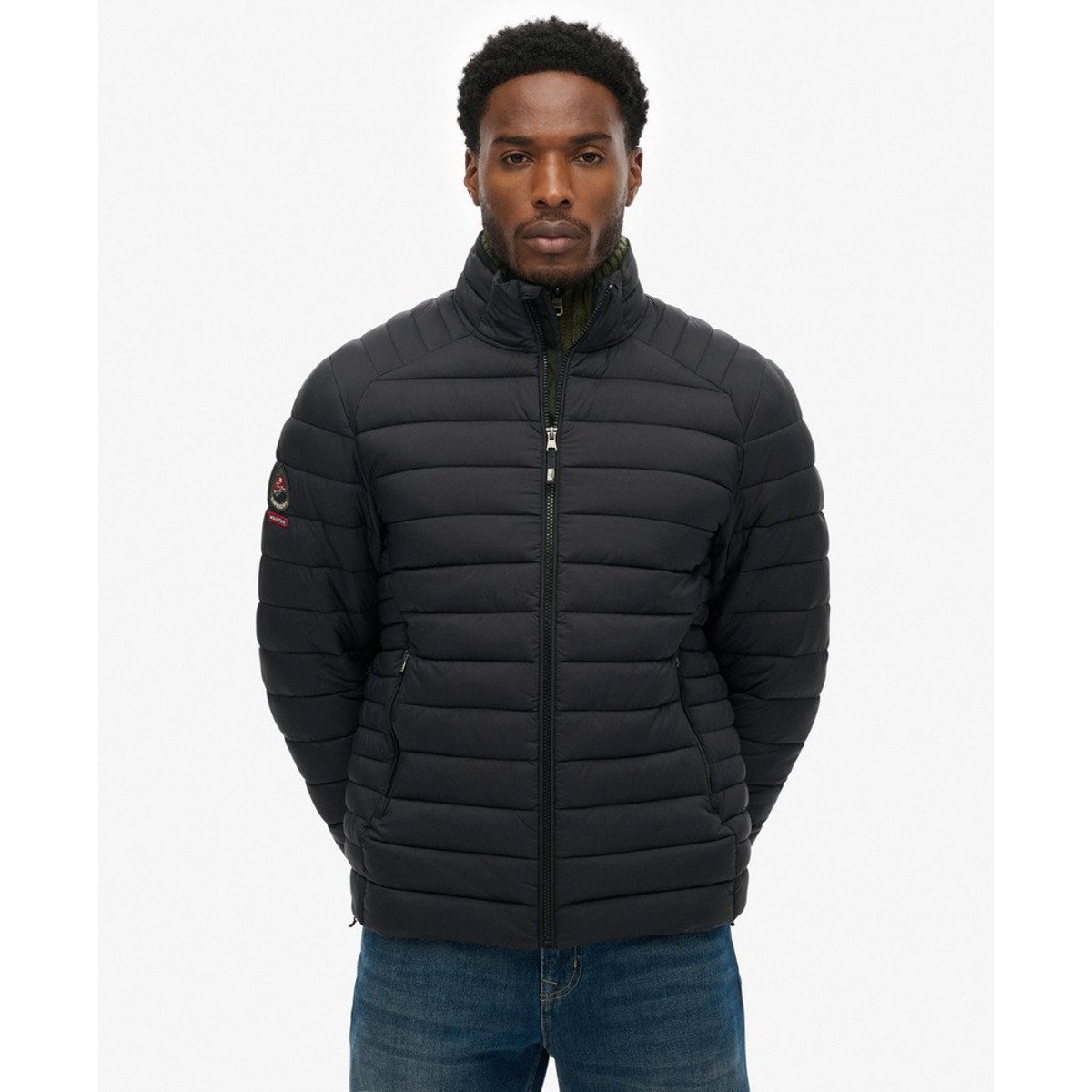 Doudoune Légère Fuji Lite noir, SUPERDRY