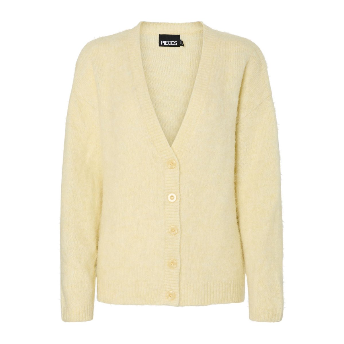 Cardigan En Maille jaune - french vanilla, PIECES