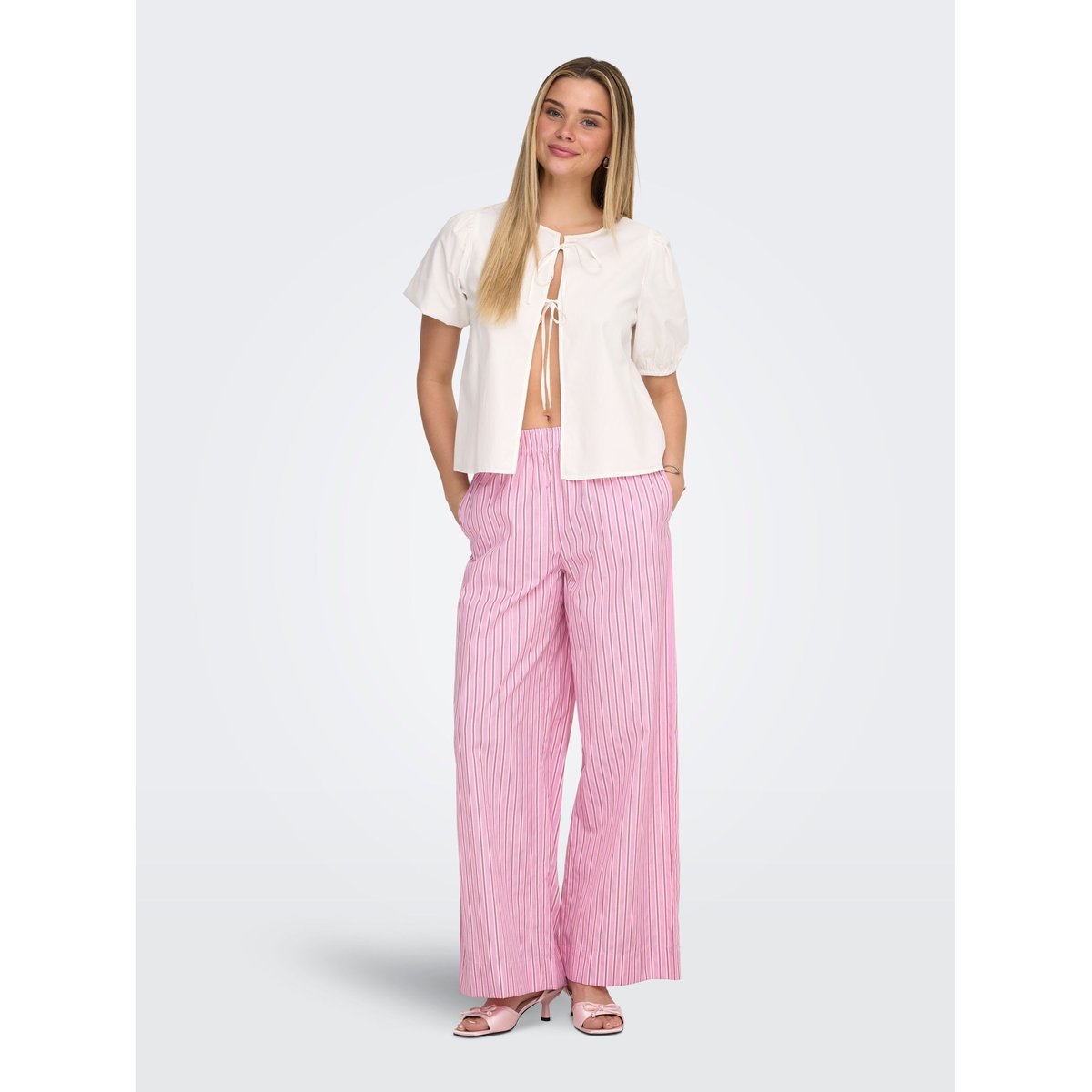 Pantalon lilac sachet, ONLY