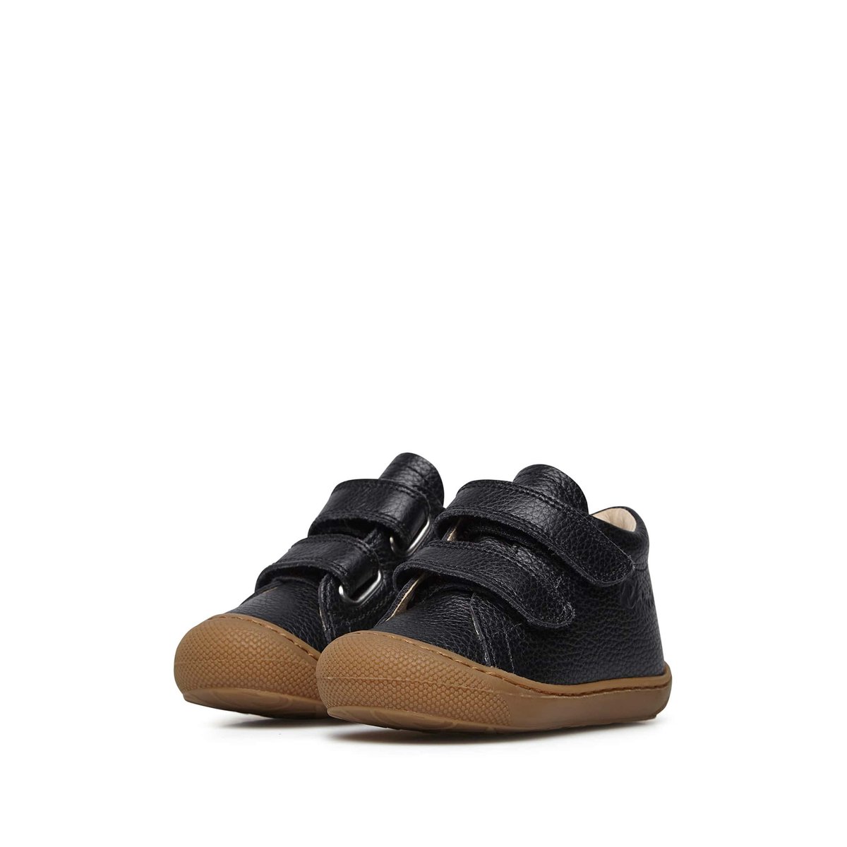 Chaussures premiers pas en cuir COCOON VL noir, NATURINO