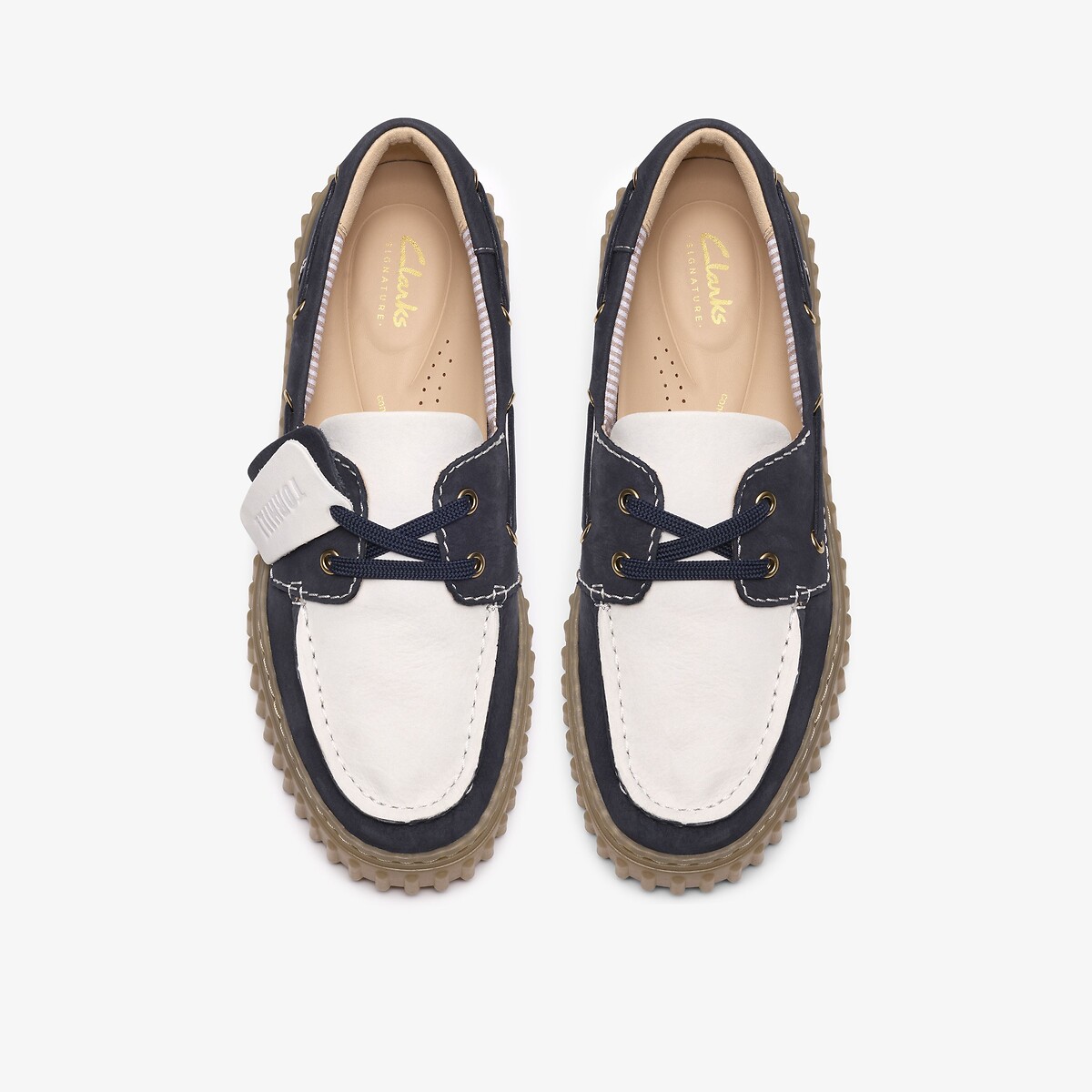 Chaussures bateau en nubuck, TORHILL BOAT bleu marine, CLARKS