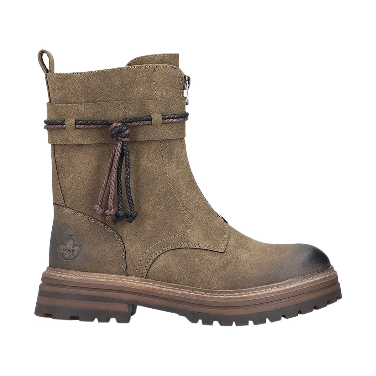 Bottines à Zip Neiva vert, RIEKER