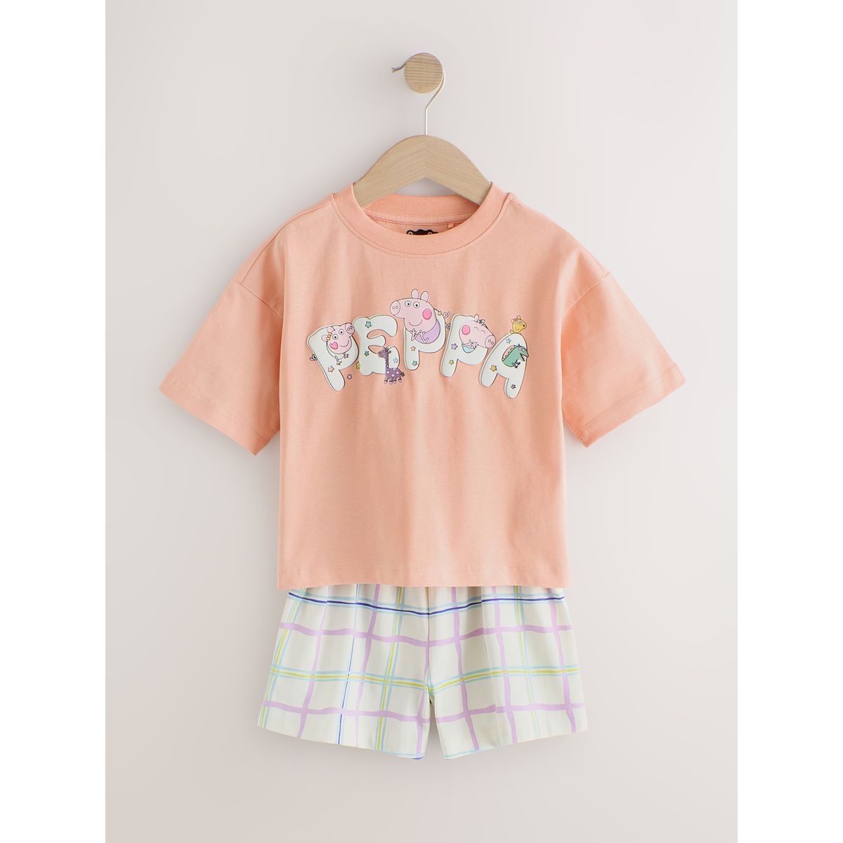 Pyjama court peppa pig violet/écru, lot de 2 multi-couleurs, NEXT