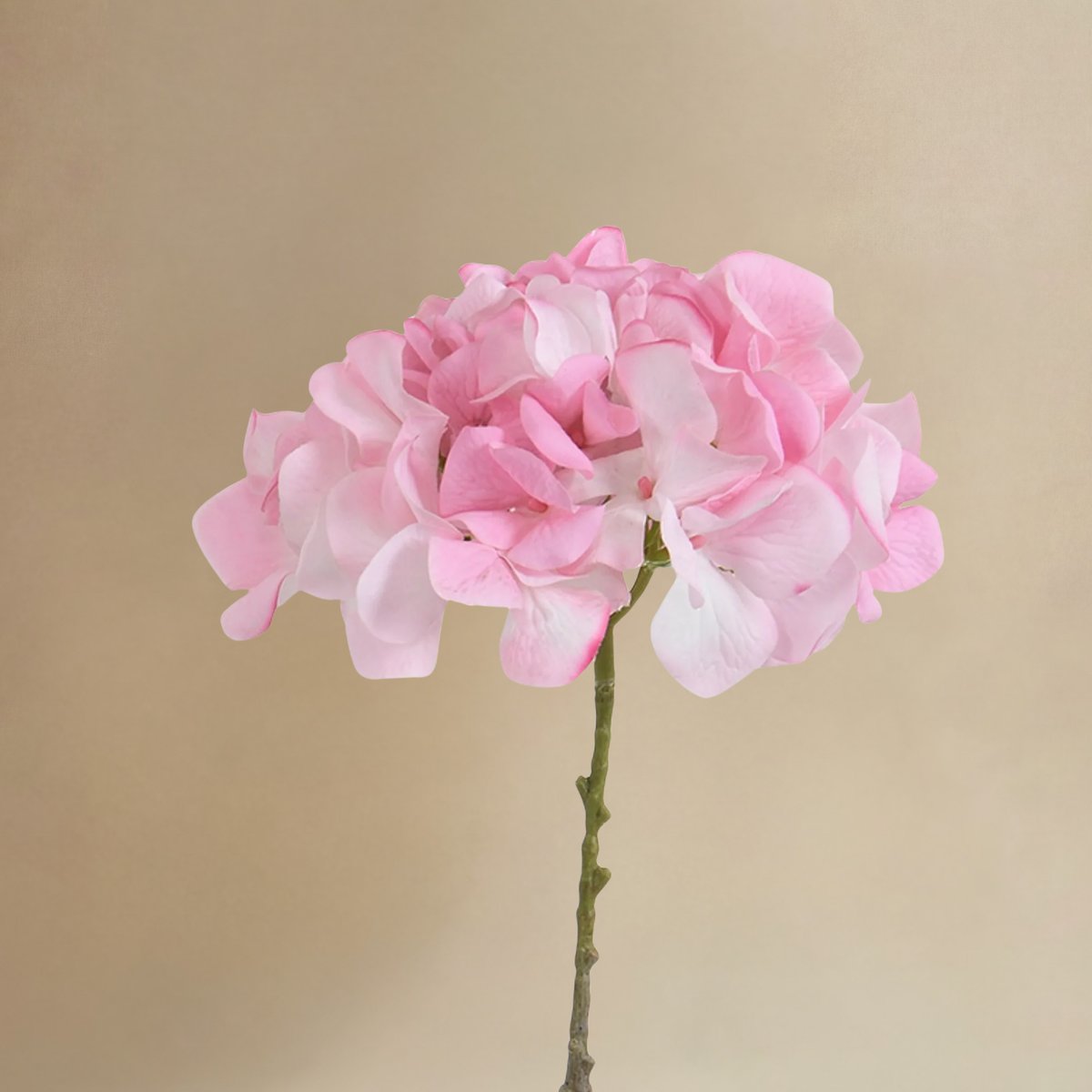 Bouquet de 9 tiges d'hortensia artificiel H63 rose, SIA