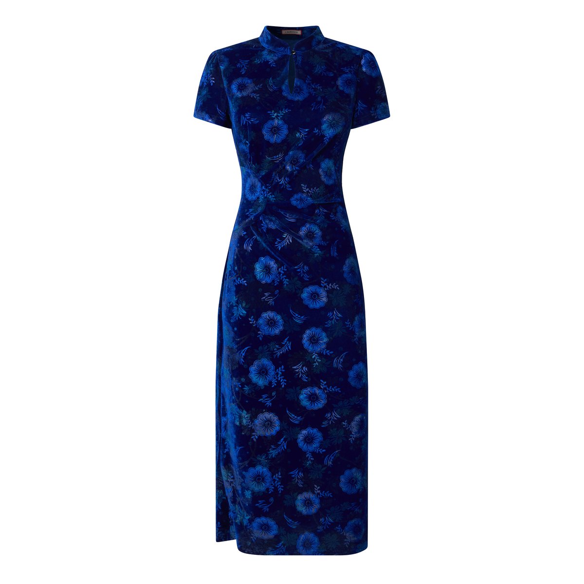 Robe Imprimée en Velours Liliana bleu, JOE BROWNS