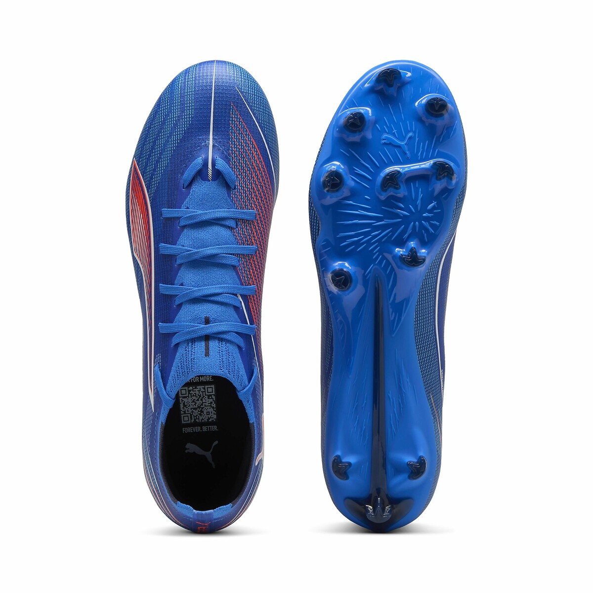 Crampons Ultra 6 Match FG/AG bleu/rouge, PUMA