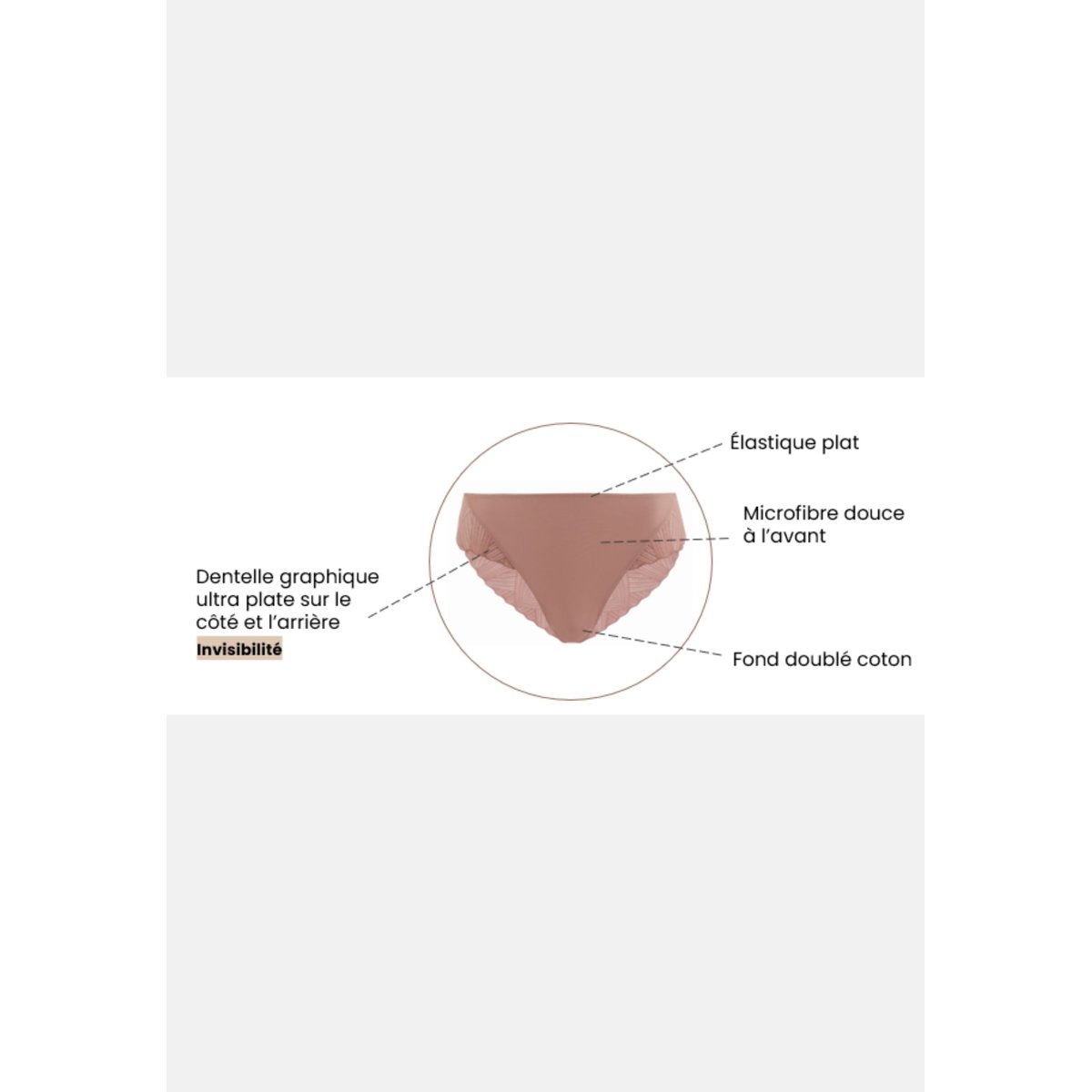 Slip DAILY SOFTNESS noisette, SANS COMPLEXE