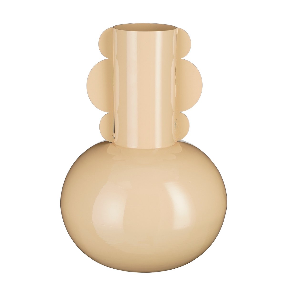 Vase Ø25 cm BOYD beige, MICA DECORATIONS