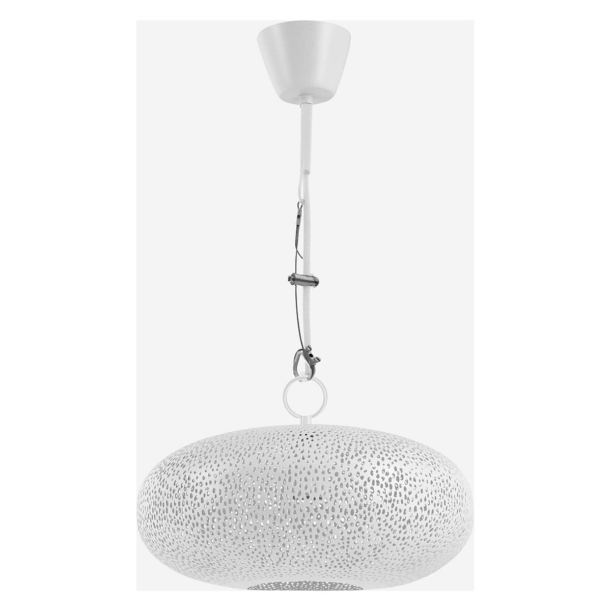 Suspension et lustre métal JAX II blanc, HABITAT