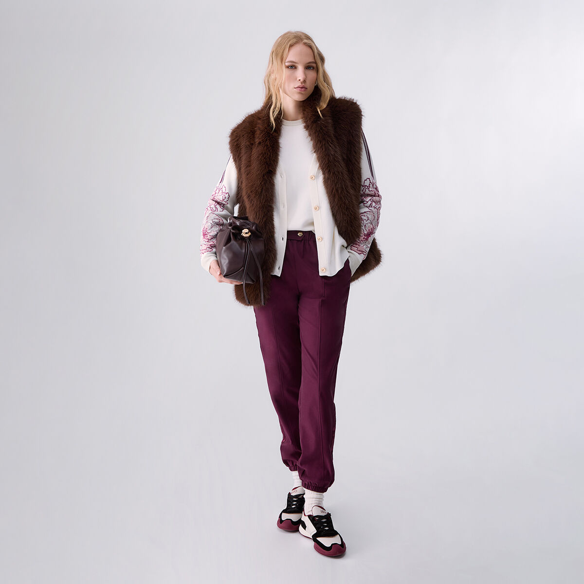 Cardigan jacquard blanc, LIU JO