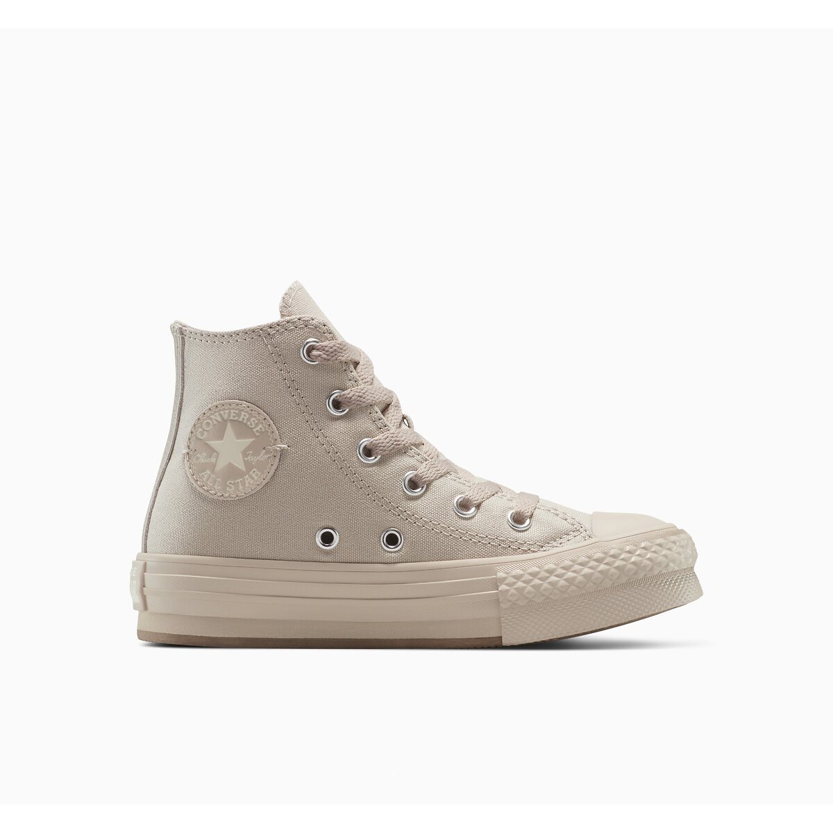 Kids All Star EVA Lift Peak Style Trainers taupe, CONVERSE