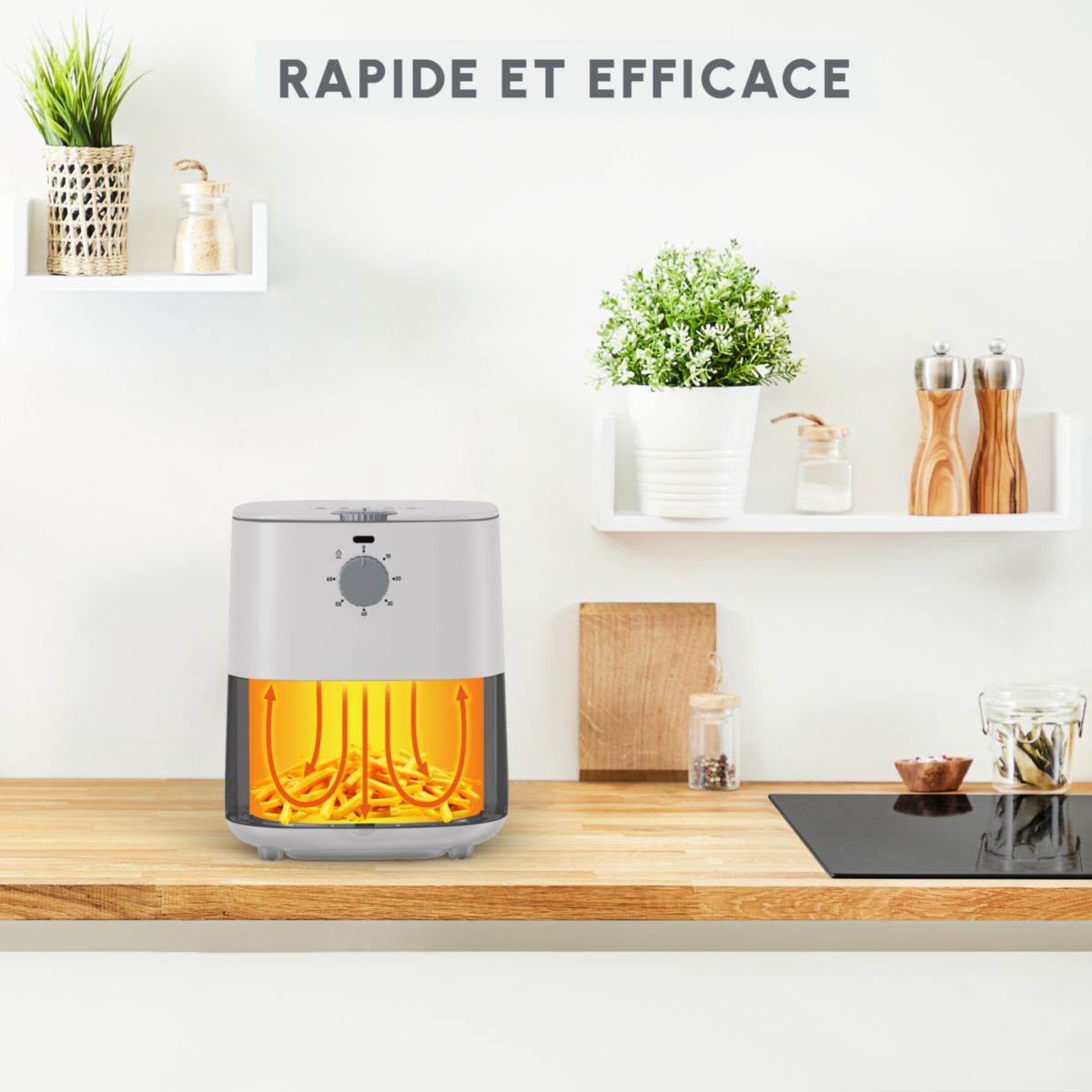Friteuse sans huile easy fry essential nube EZ130A20 couleur unique, MOULINEX