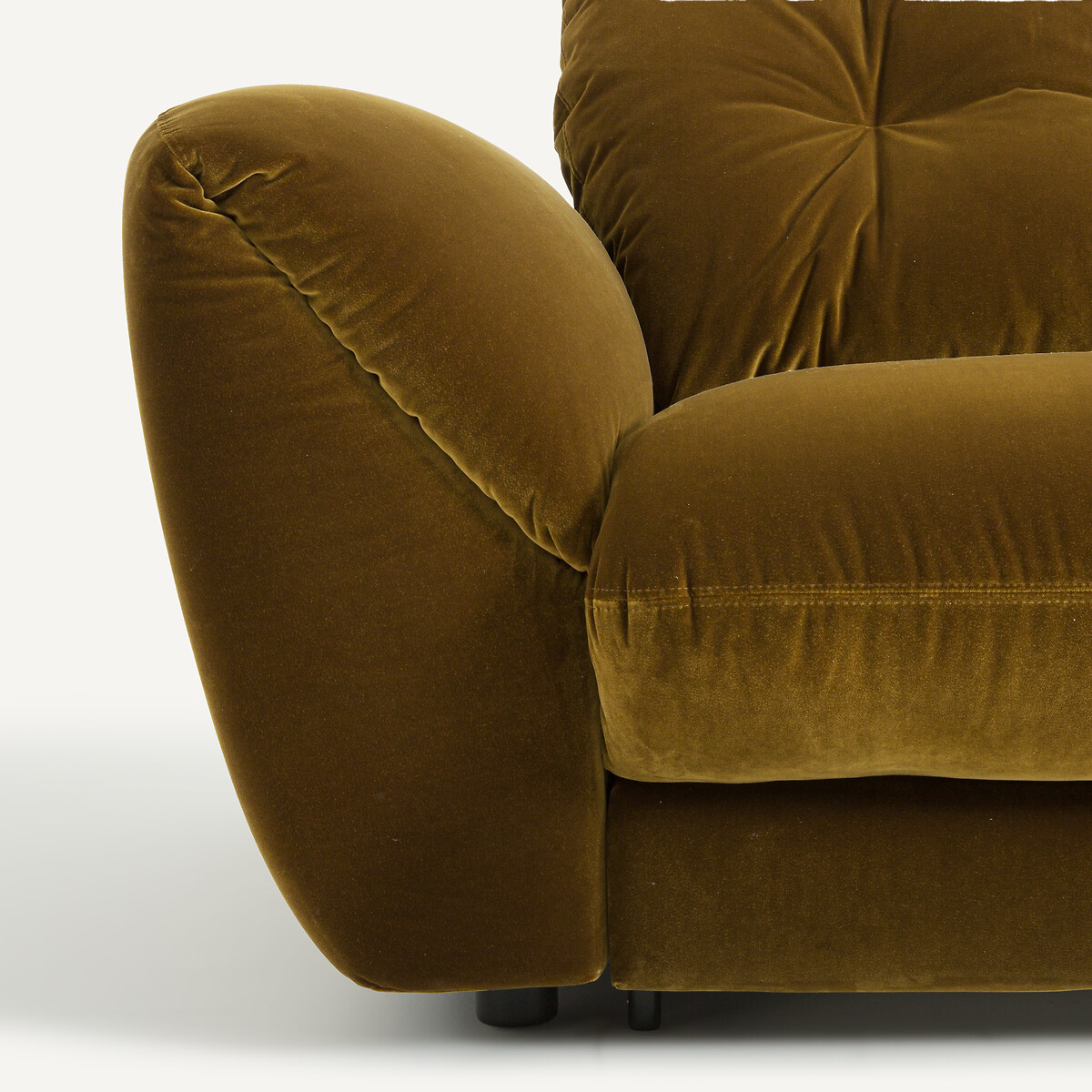 Canapé 3P convertible velours, Edgar bronze, AM.PM