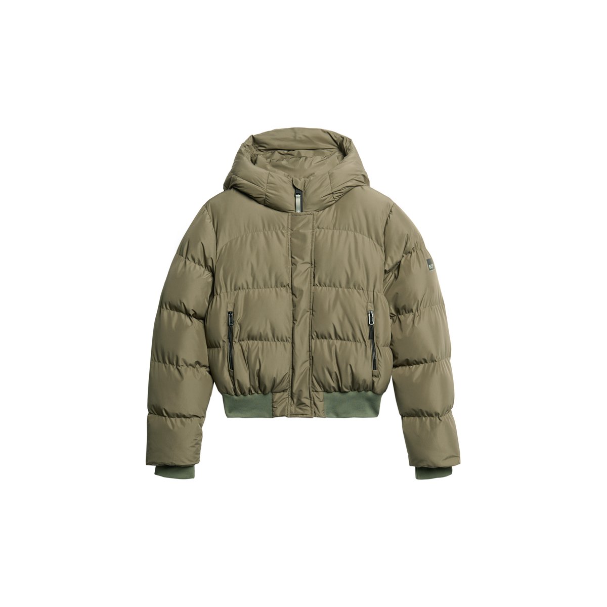 Doudoune à capuche Sports vert olive poudré, SUPERDRY