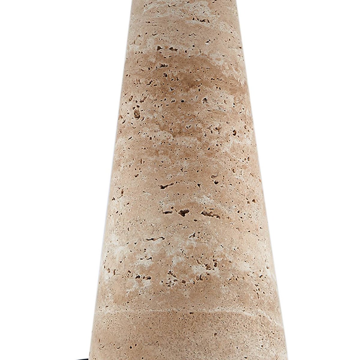Lampe à poser en pierre moderne, Magritt beige, LINDBY
