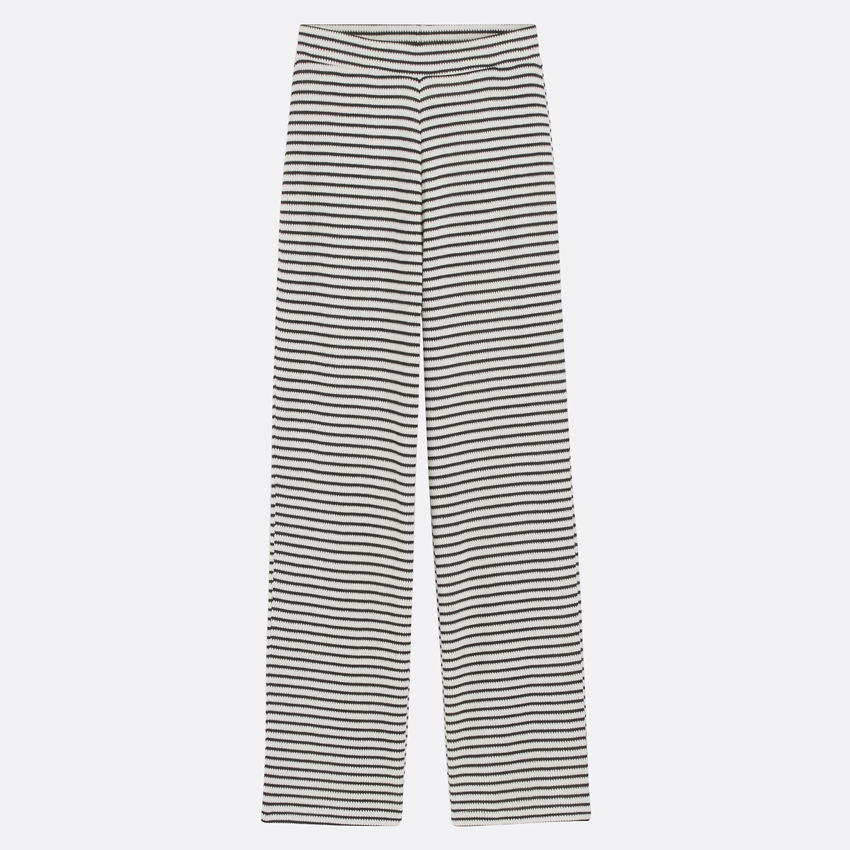 Striped Wide Leg Trousers black/ecru striped, LA REDOUTE COLLECTIONS