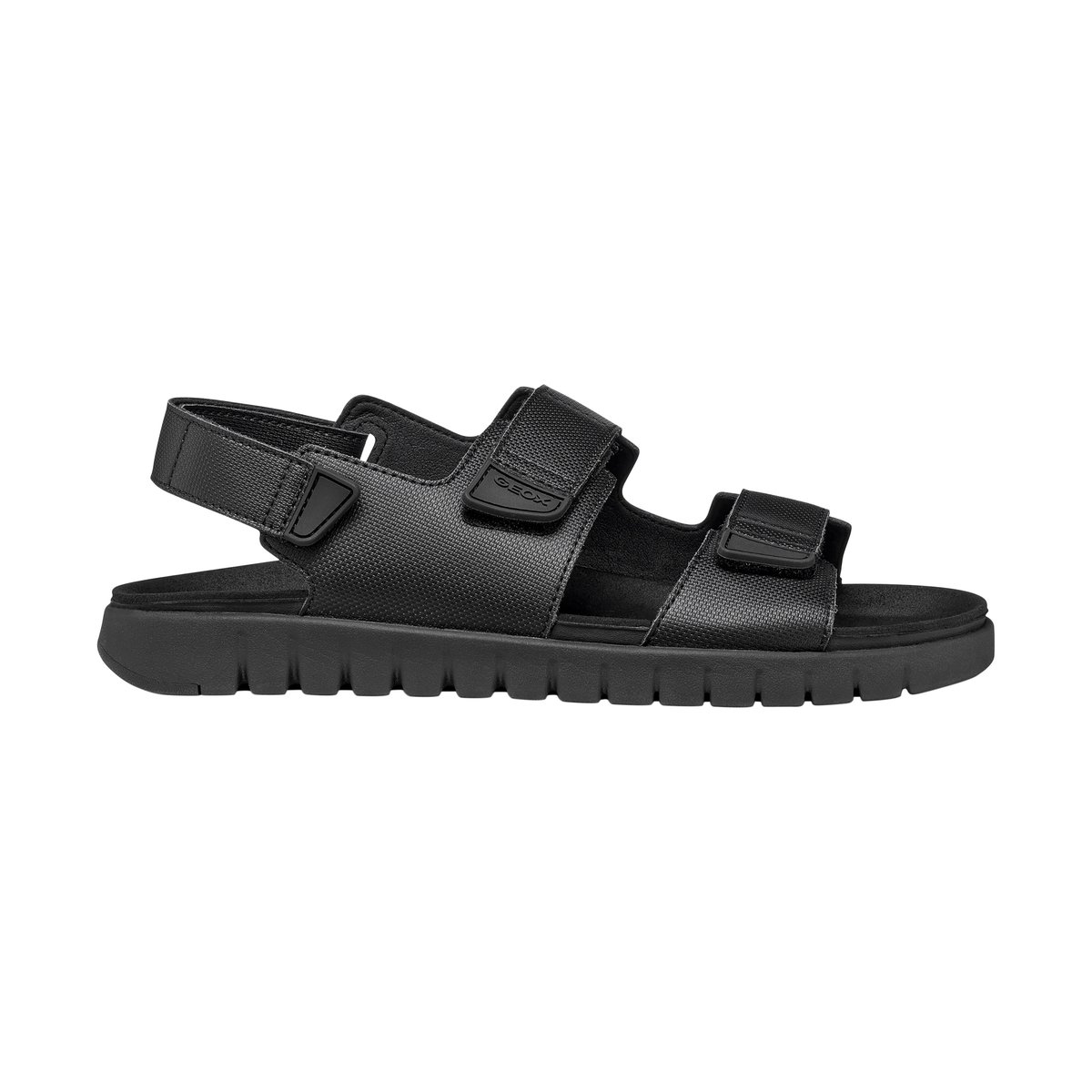 Sandales à Scratch U Flextride noir, GEOX