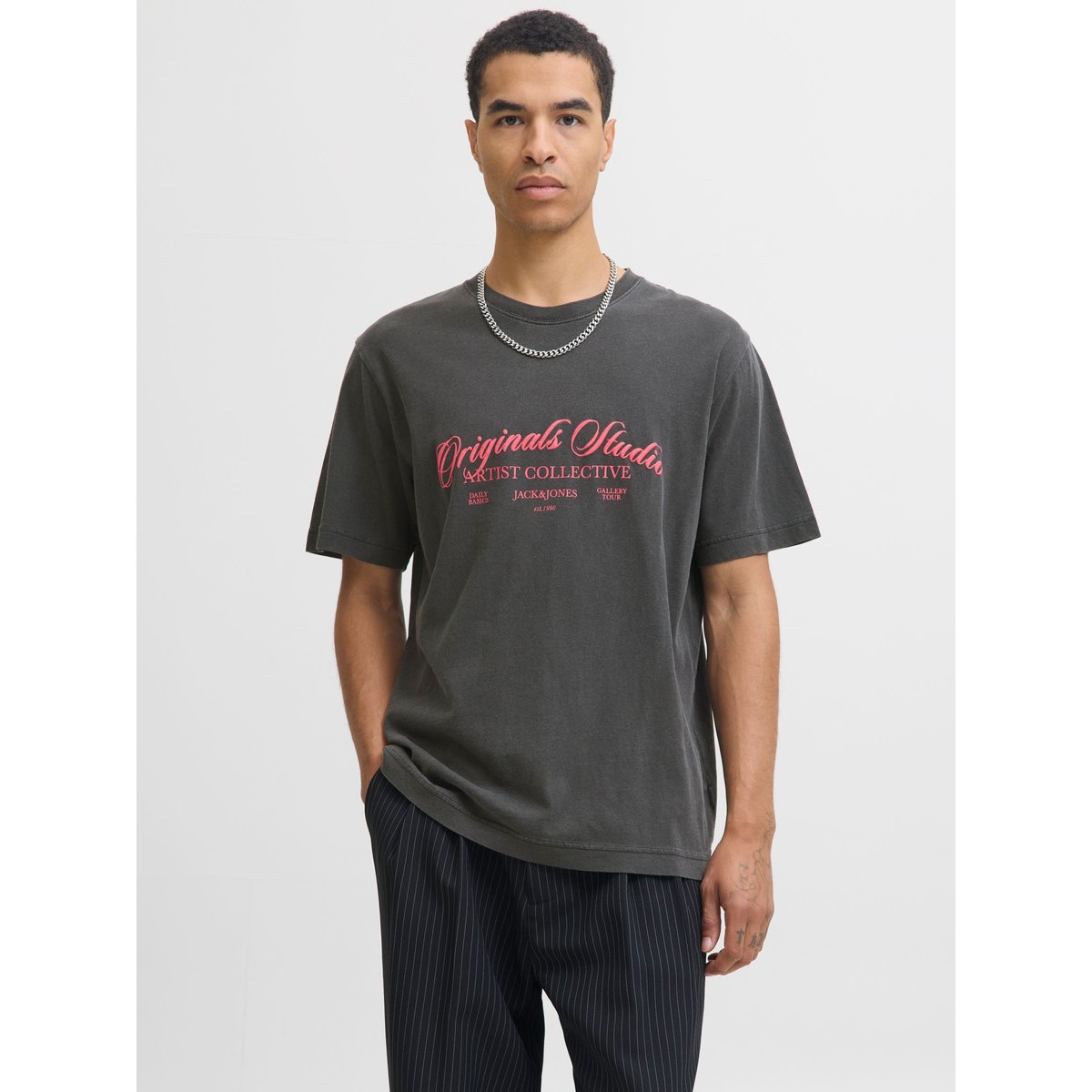 T-Shirt black 1, JACK & JONES