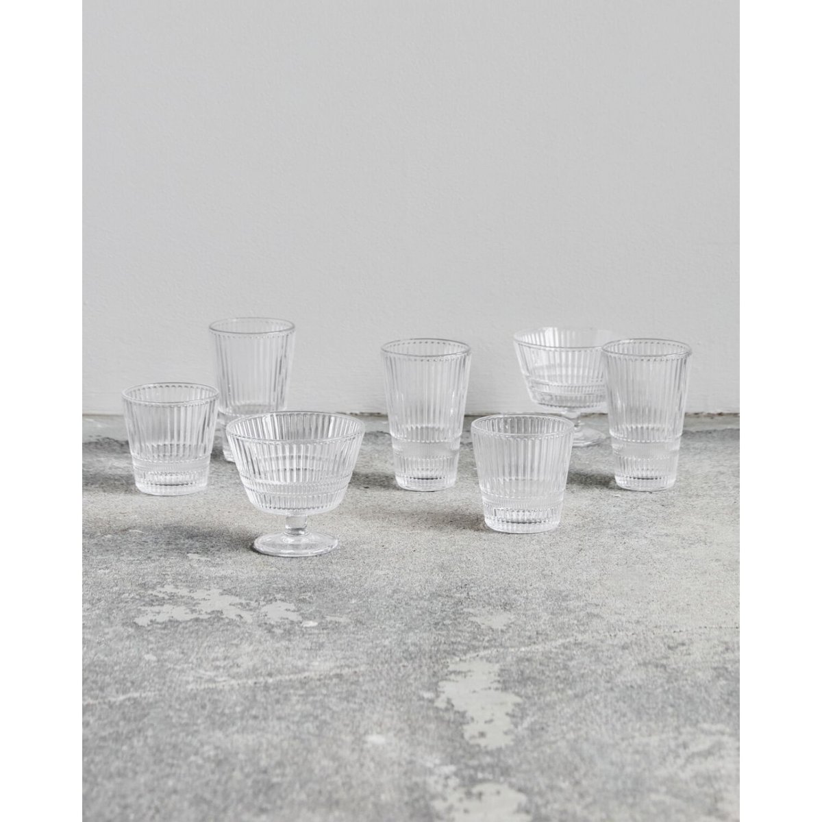 Lot de 4 verres à eau Slots transparent, HOUSE DOCTOR