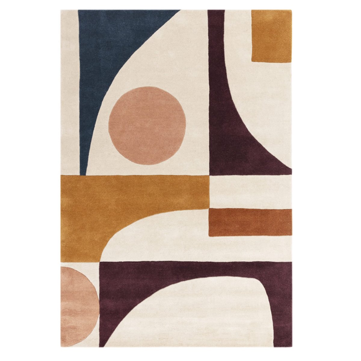 Tapis tufté main en laine MINGLE multicolore, NOVATREND