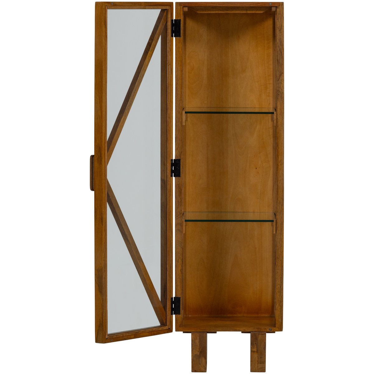 Armoire 1 porte en bois de manguier KELLA naturel, WOOOD