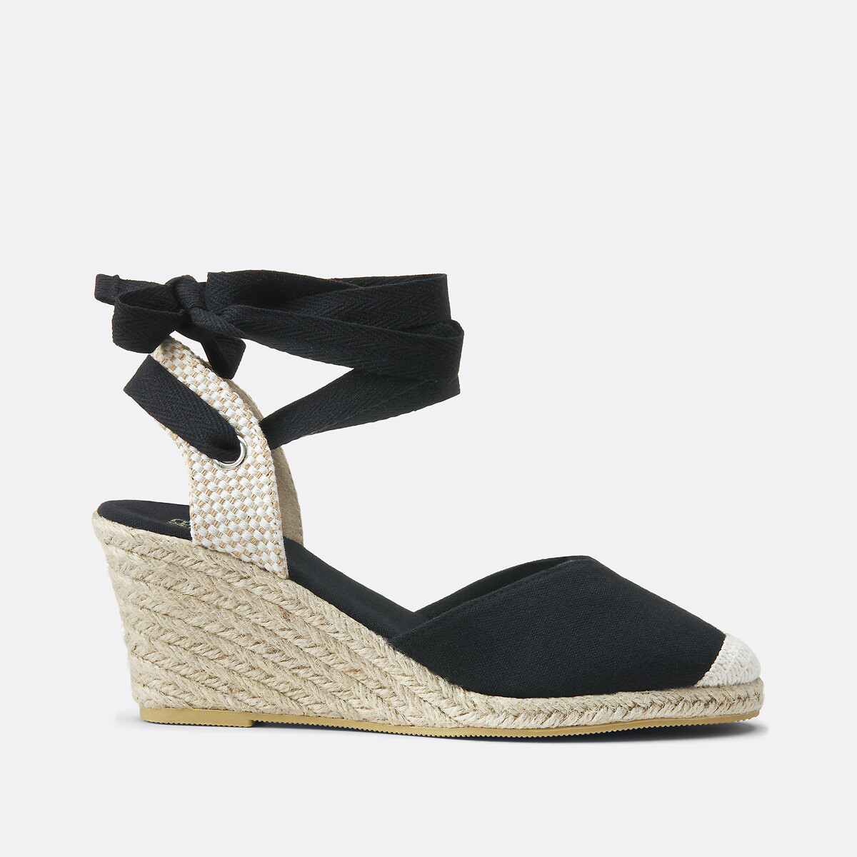 Espadrillas con zeppa nero , LA REDOUTE COLLECTIONS