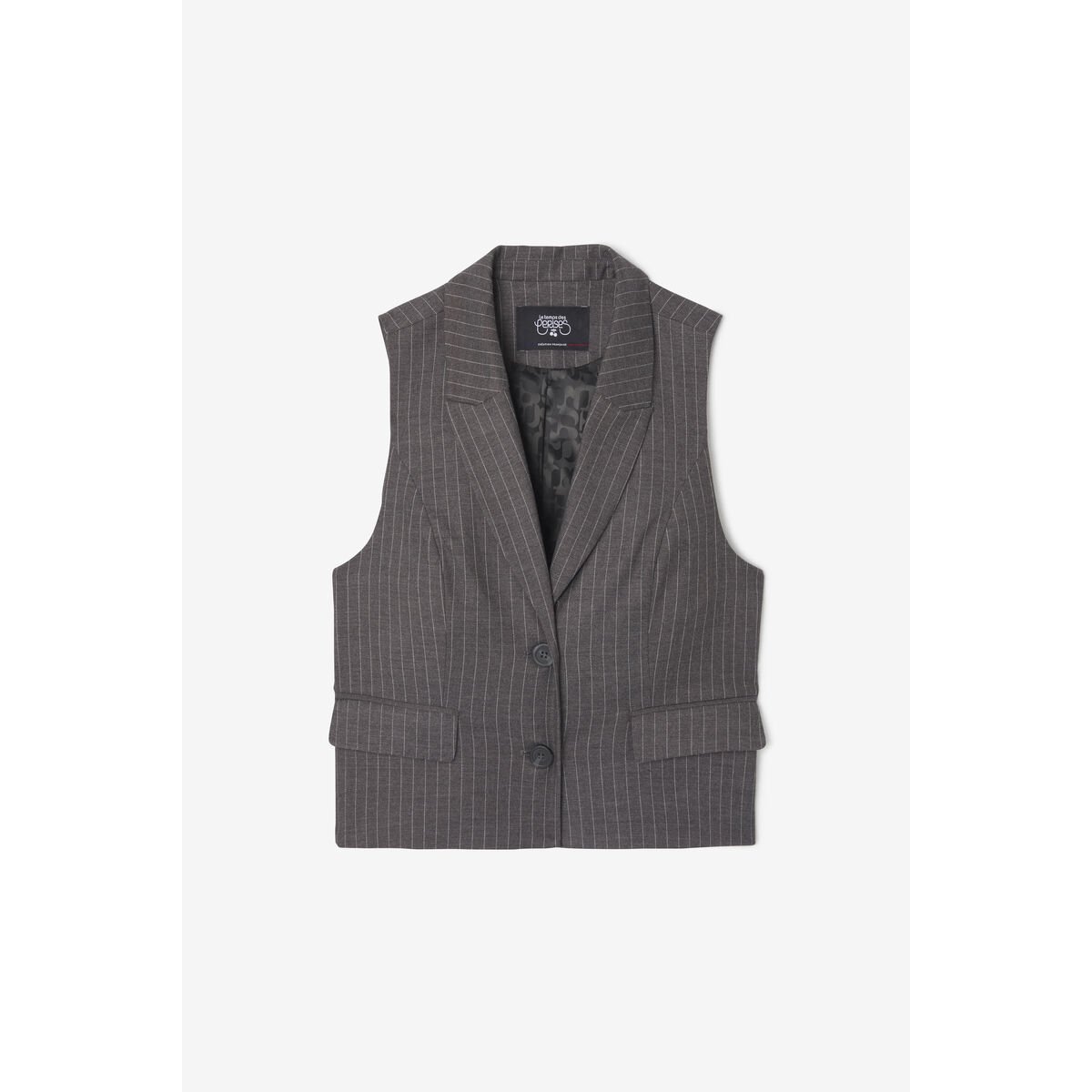Gilet sans manches ESY grey, LE TEMPS DES CERISES