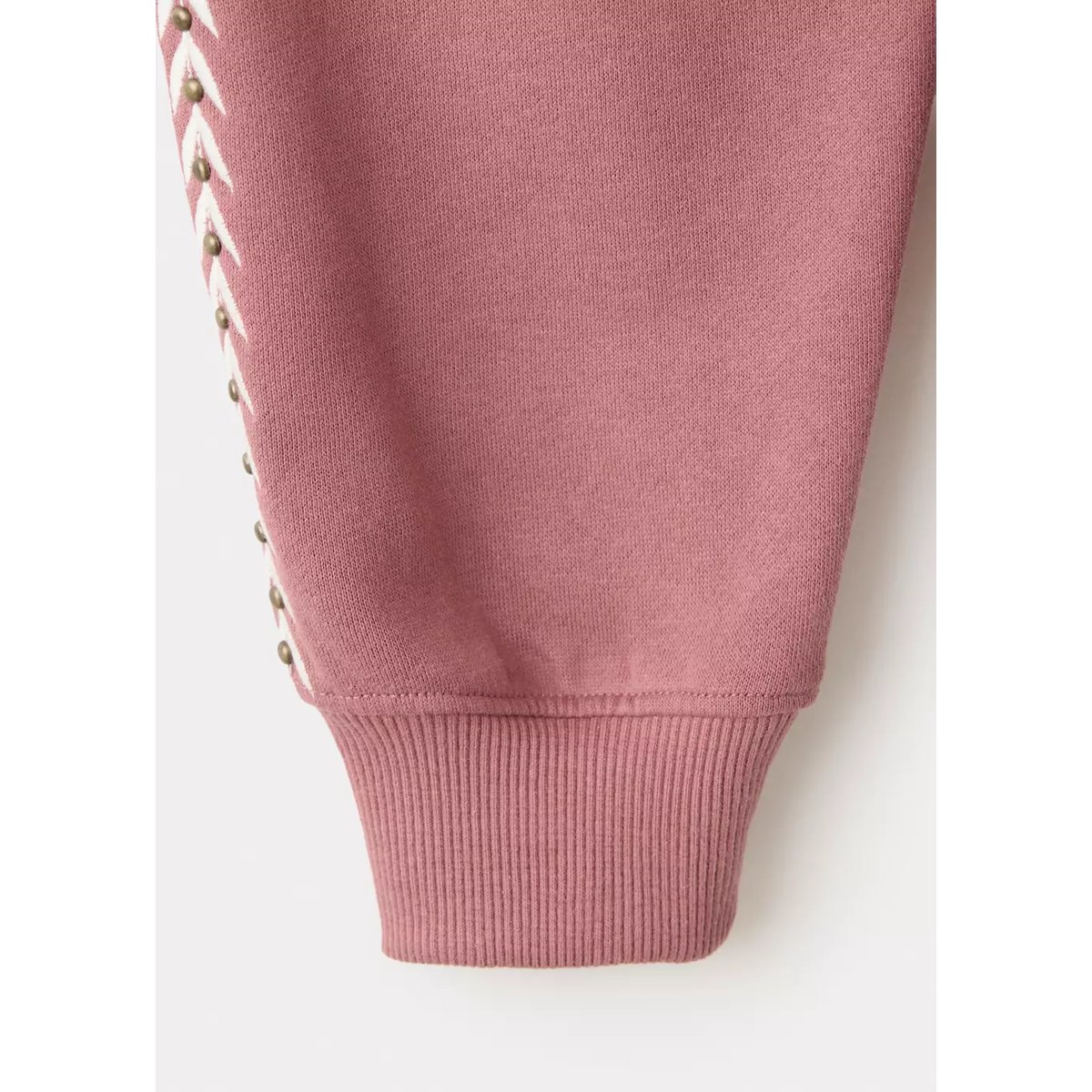 Sweat-shirt clouté rose, MANGO TEEN