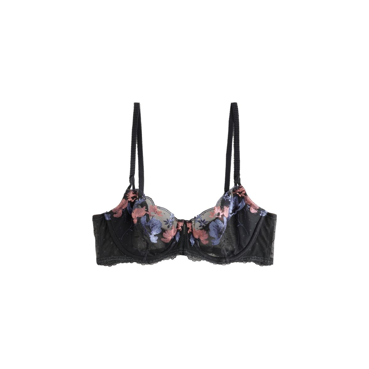 Soutien-gorge premium brodé conçu en suisse bleu marine, NEXT