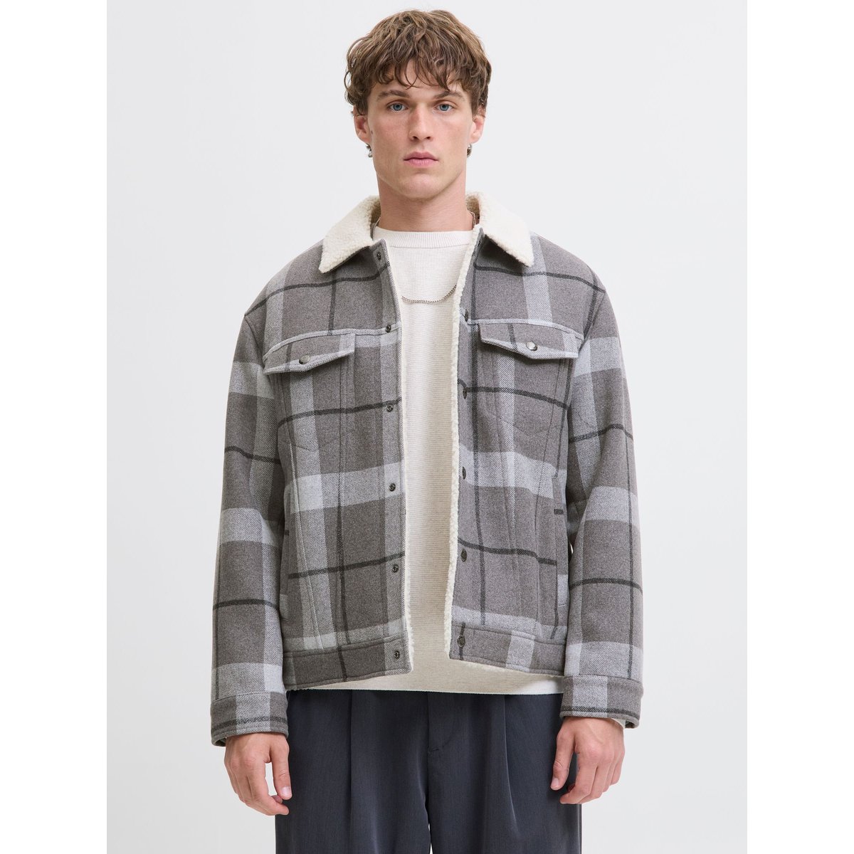 Veste grise - grey, JACK & JONES