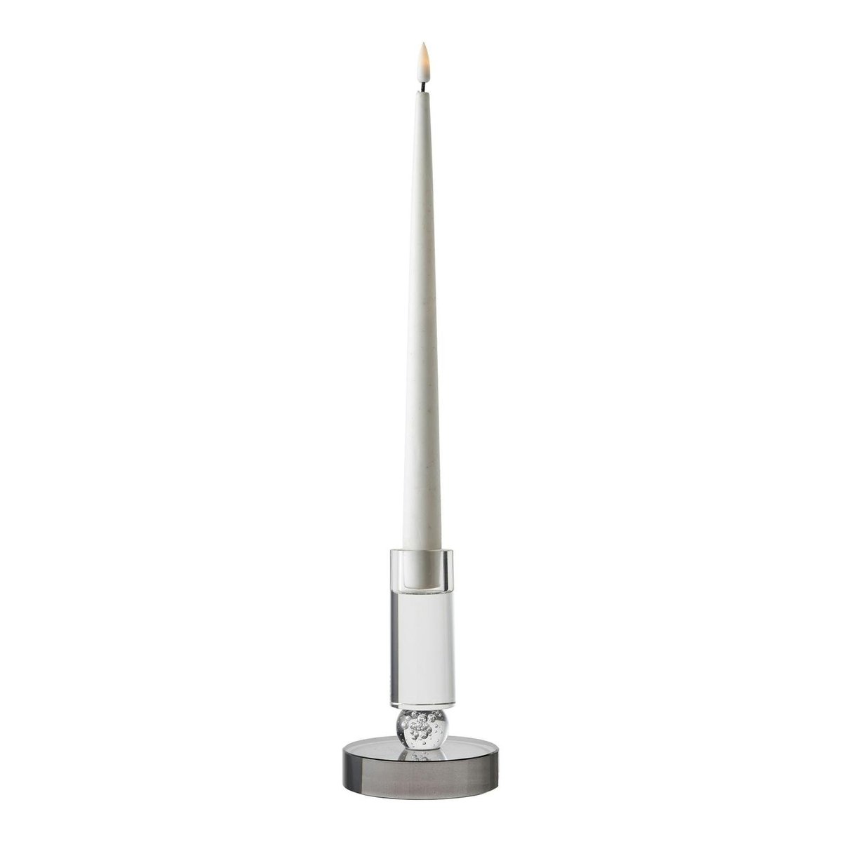 Bougeoir décoratif en verre (1 gris, 1 ambre) gris, PIER IMPORT
